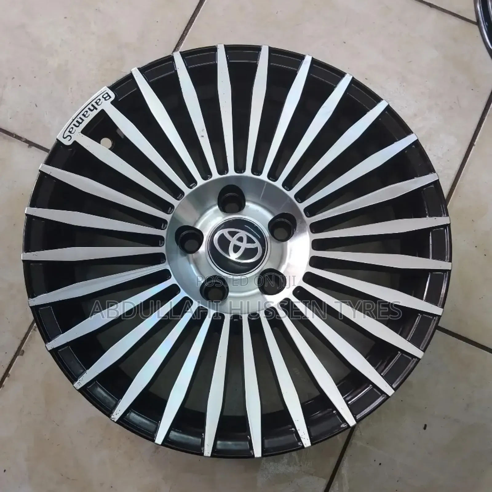 Rims Size 15inch 5hole Black and Silver
