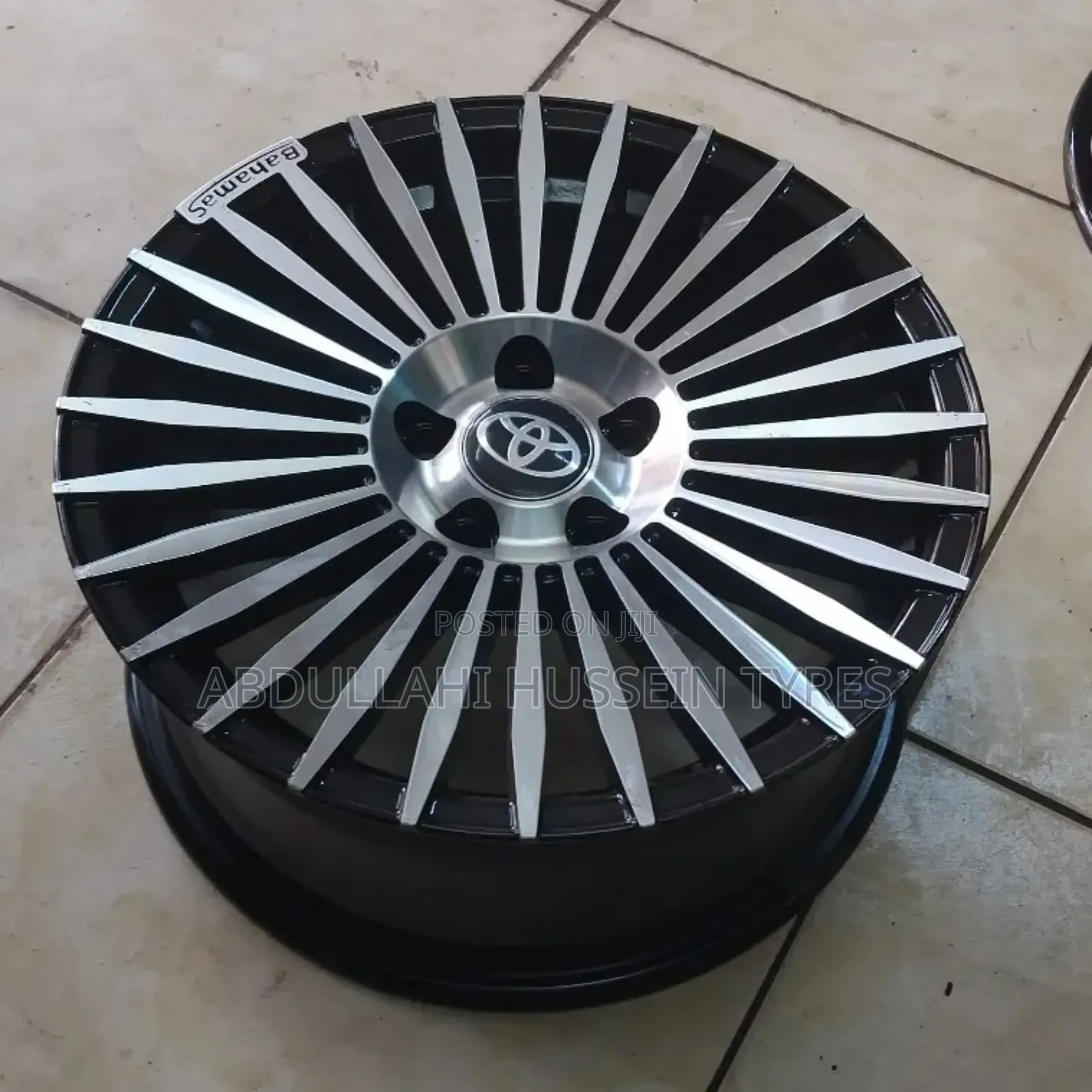 Rims Size 15inch 5hole Black and Silver