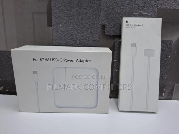 Original Macbook Usb-c Charger – 87w Type-c Power Adapter Complete