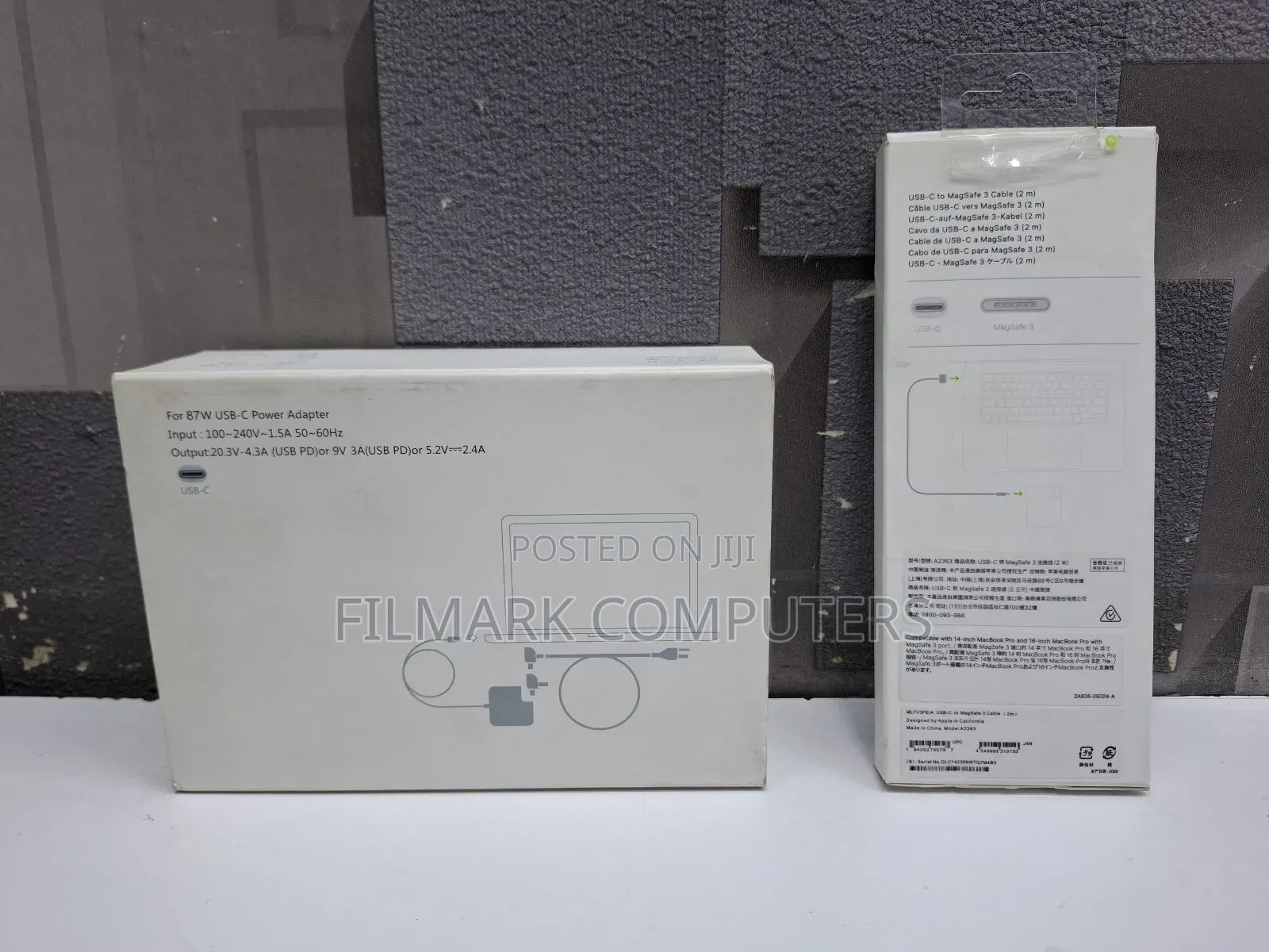 Original Macbook Usb-c Charger – 87w Type-c Power Adapter Complete