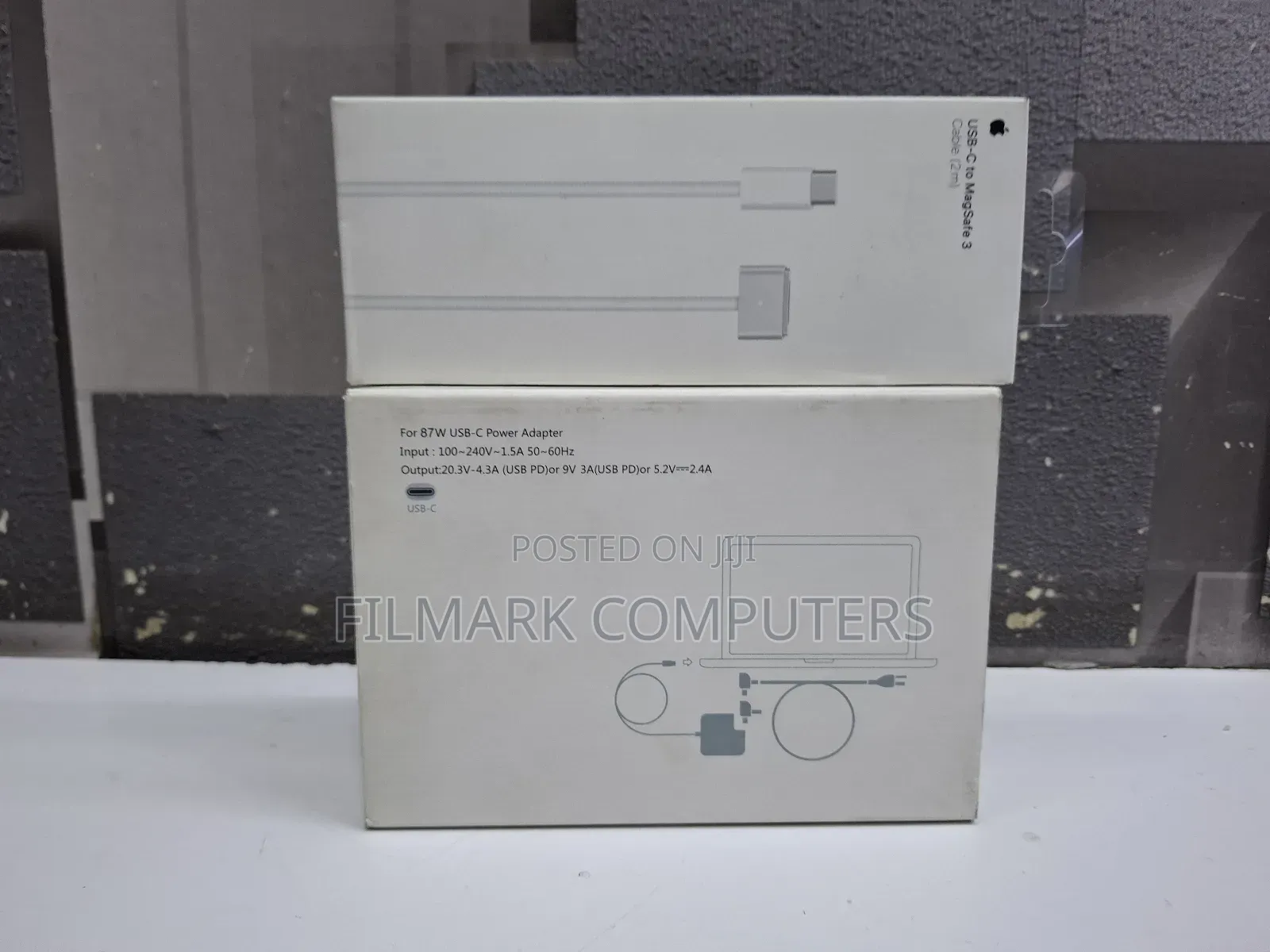 Original Macbook Usb-c Charger – 87w Type-c Power Adapter Complete