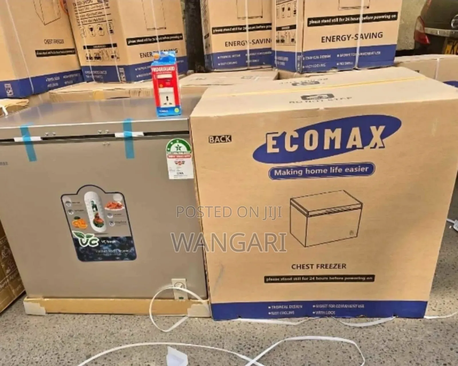 With Warranty Ecomax 60 Litres Freezer With Fridge Guard