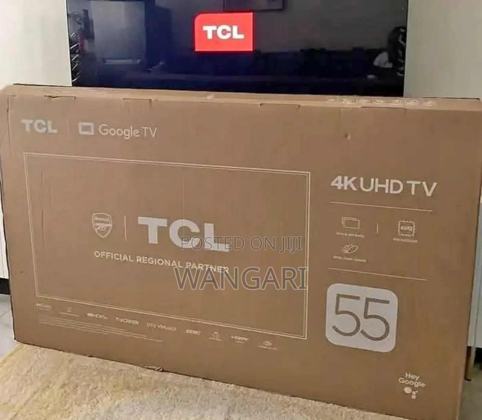 Wifi Enabled TCL 55 Inch 4 K HDR Google Television