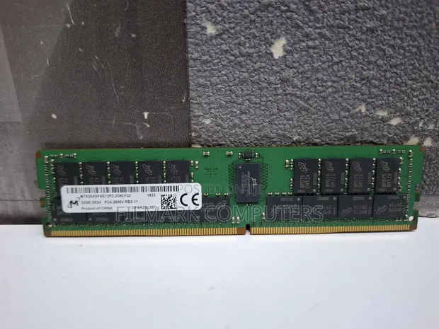 Micron 32GB DDR4-2666 PC4-21300 RDIMM 2Rx4 ECC Registered Server Memory (1 Module)