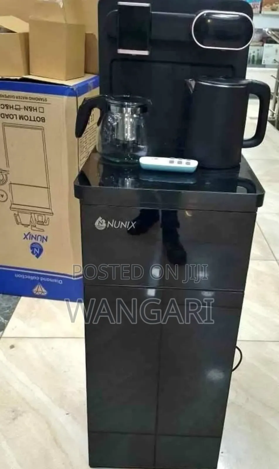 Black A1c Water Dispenser Bottom Load With Remote Control