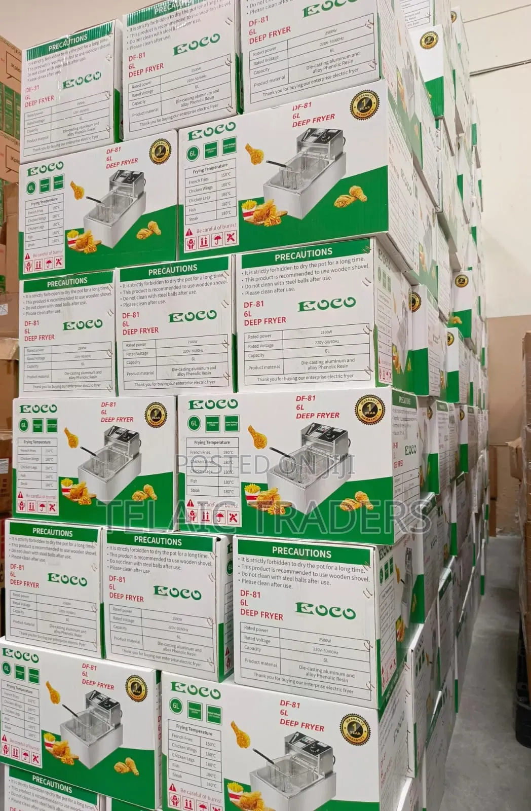 6 Litres Ecco Single Deepfryer