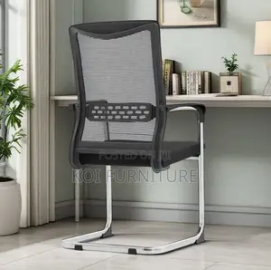 Office Chairs; Mesh Visitor Non Rotating Chair