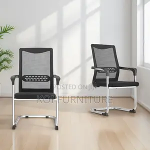 Office Chairs; Mesh Visitor Non Rotating Chair