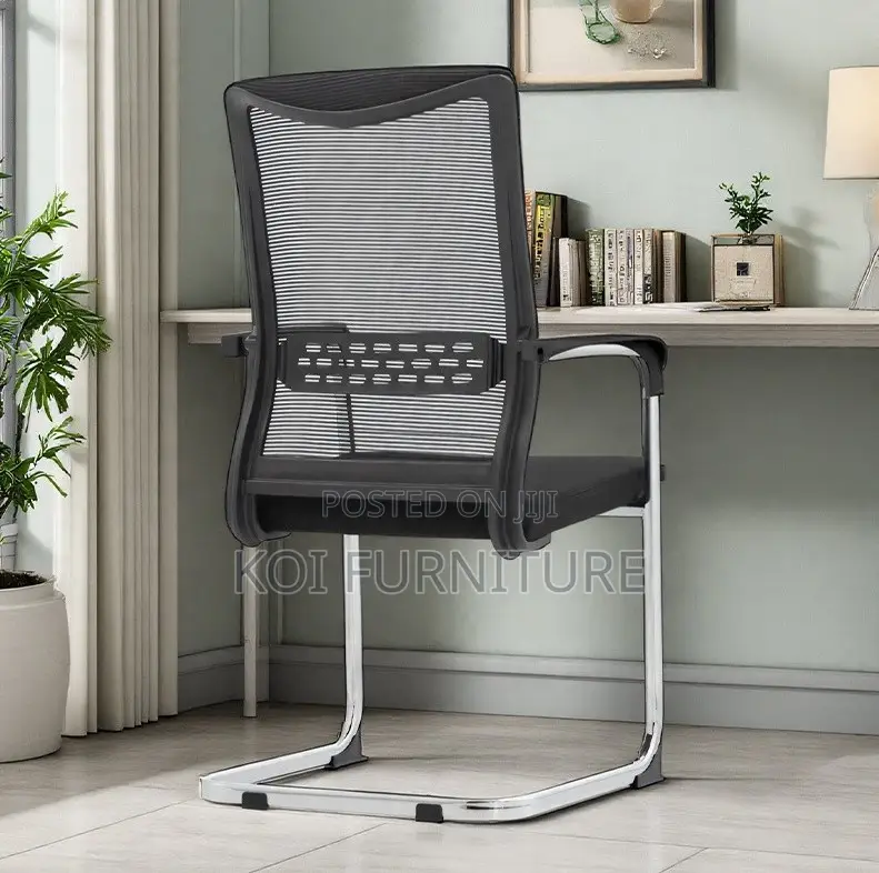Office Chairs; Mesh Visitor Non Rotating Chair