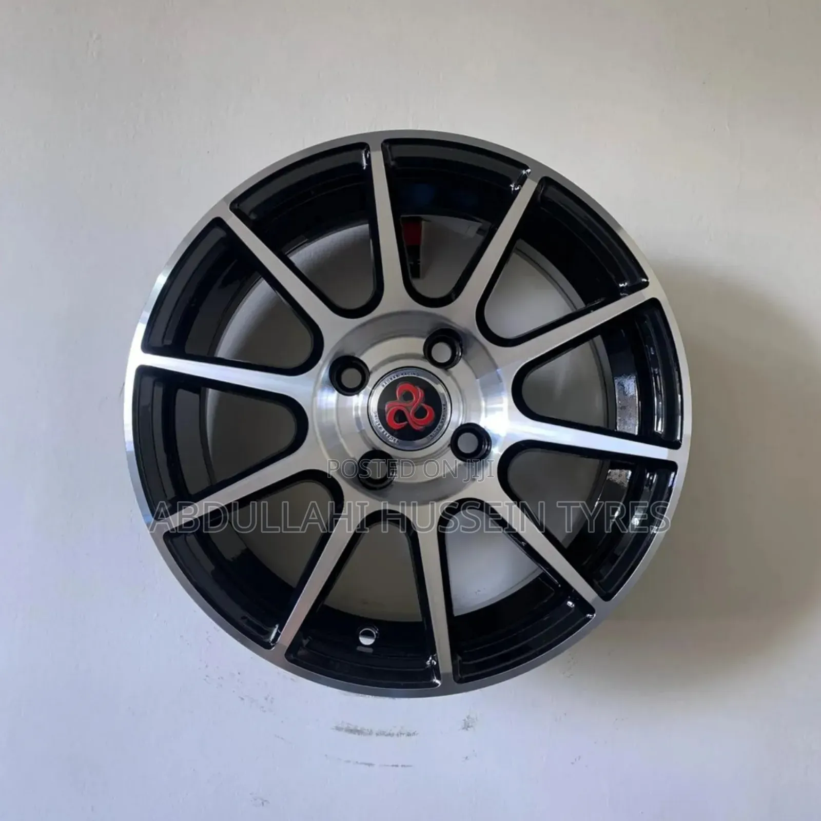 Rim Size 14inch Black and Silver Set