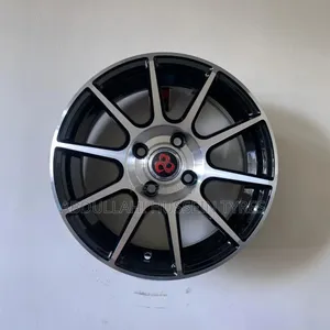 Rim Size 14inch Black and Silver Set