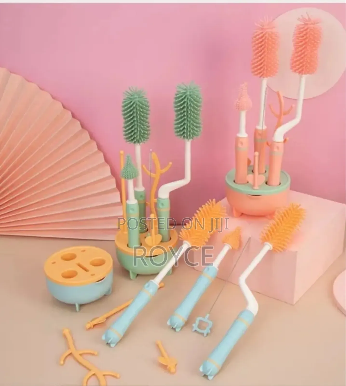 8pcs Silicone Bottle Cleaning Set