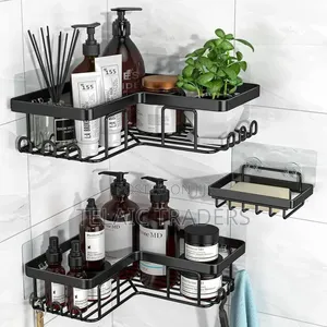 3pcs Set Corner Shower Caddy Shelf/ Wall Organizer
