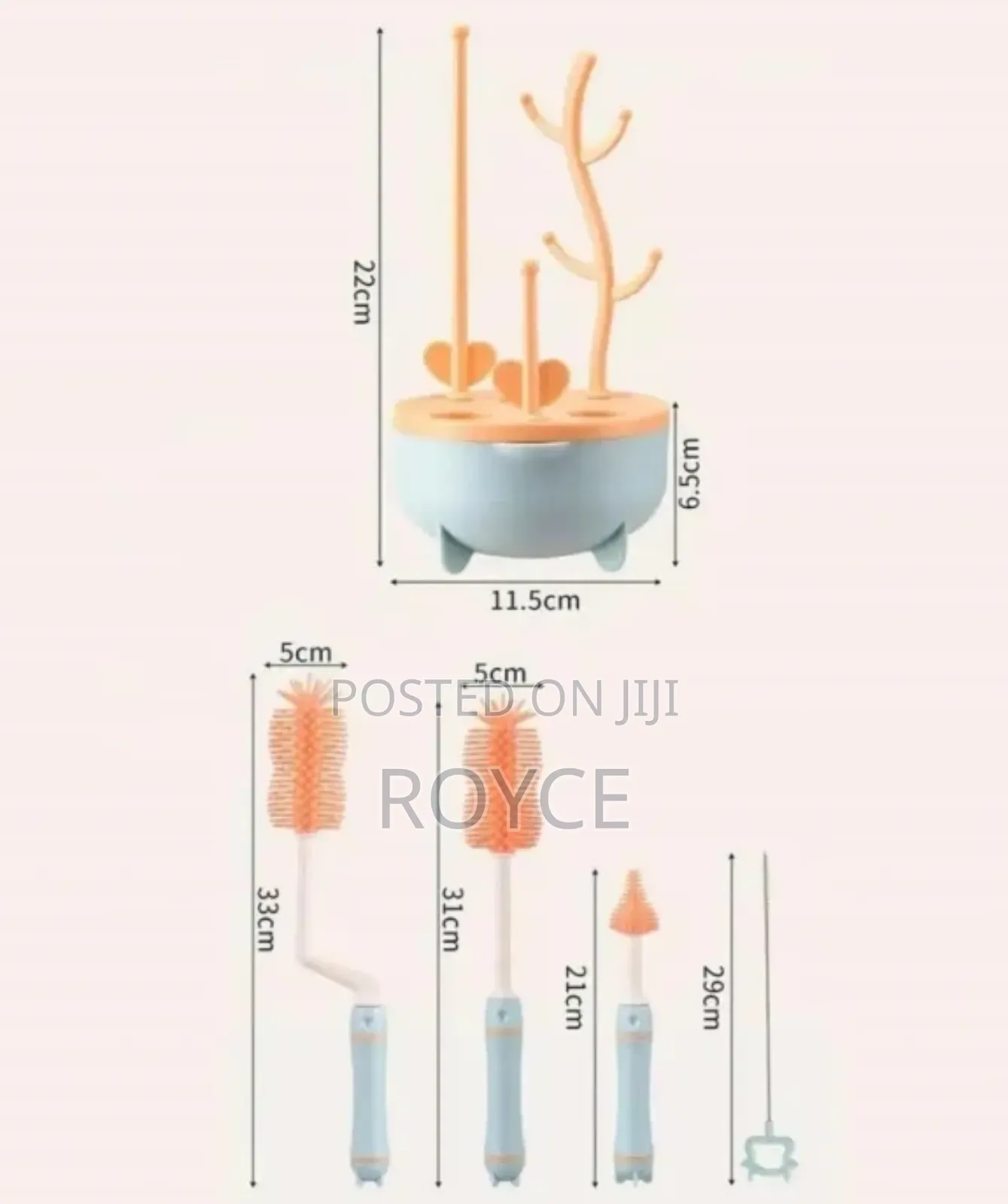 8pcs Silicone Bottle Cleaning Set