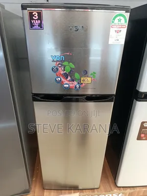 Von 138l Double Door Fridge
