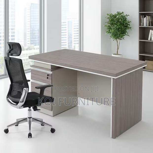 Office Desk; 1.4m Executive Modern High Management Desk - thumbnail 8