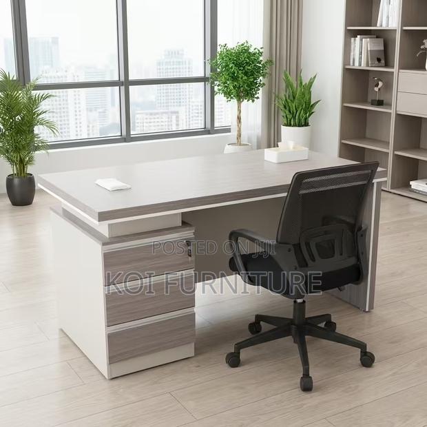 Office Desk; 1.4m Executive Modern High Management Desk - thumbnail 9