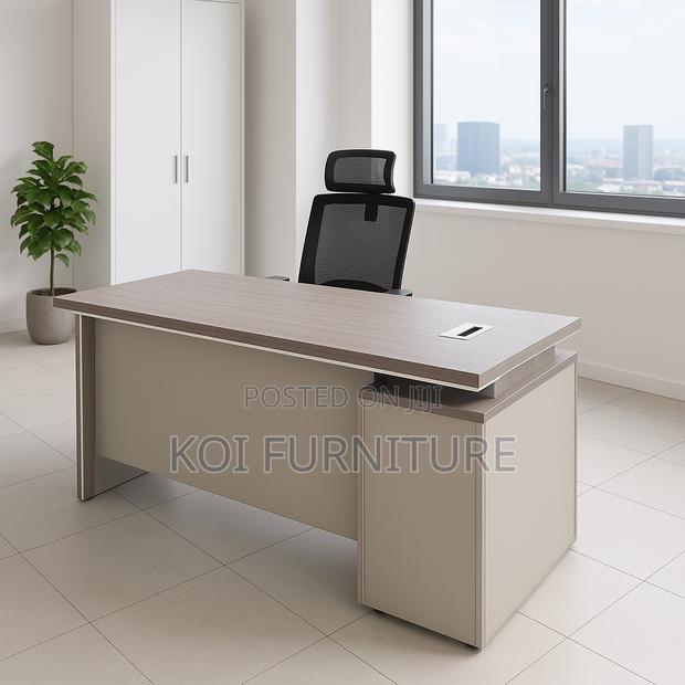 Office Desk; 1.4m Executive Modern High Management Desk - thumbnail 11