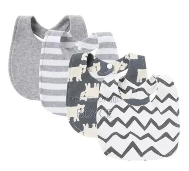 4pcs Cotton Bib Set - thumbnail 2