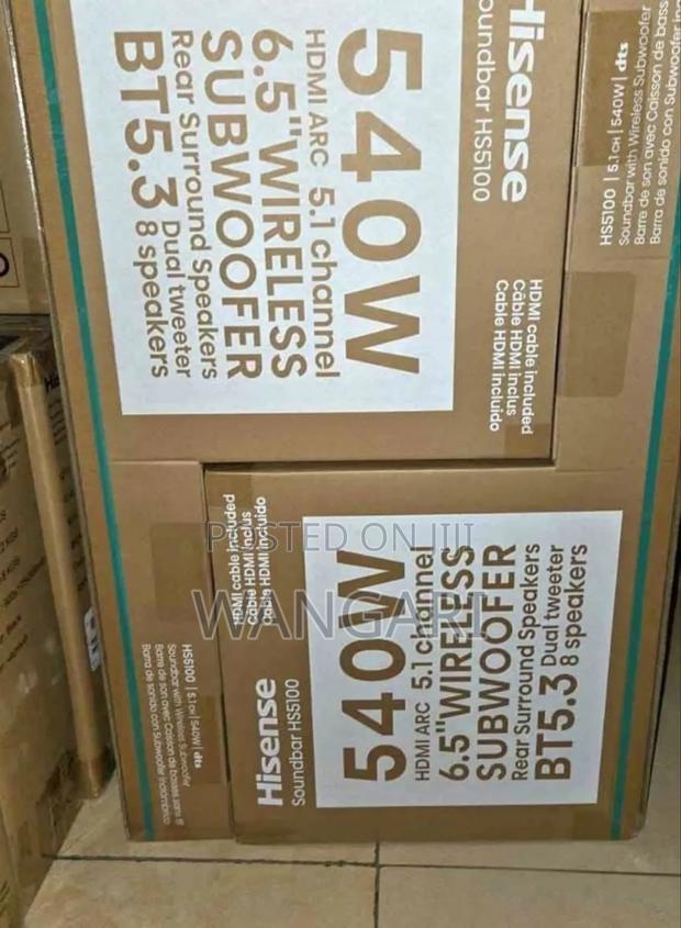 Restocked 540 Watts Hisense Wireless Soundbar