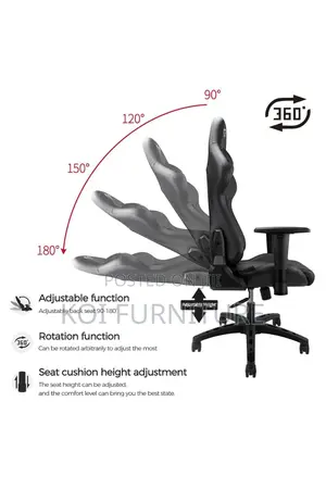 Office Chairs; High Back Office Gaming Chair Pu Leather