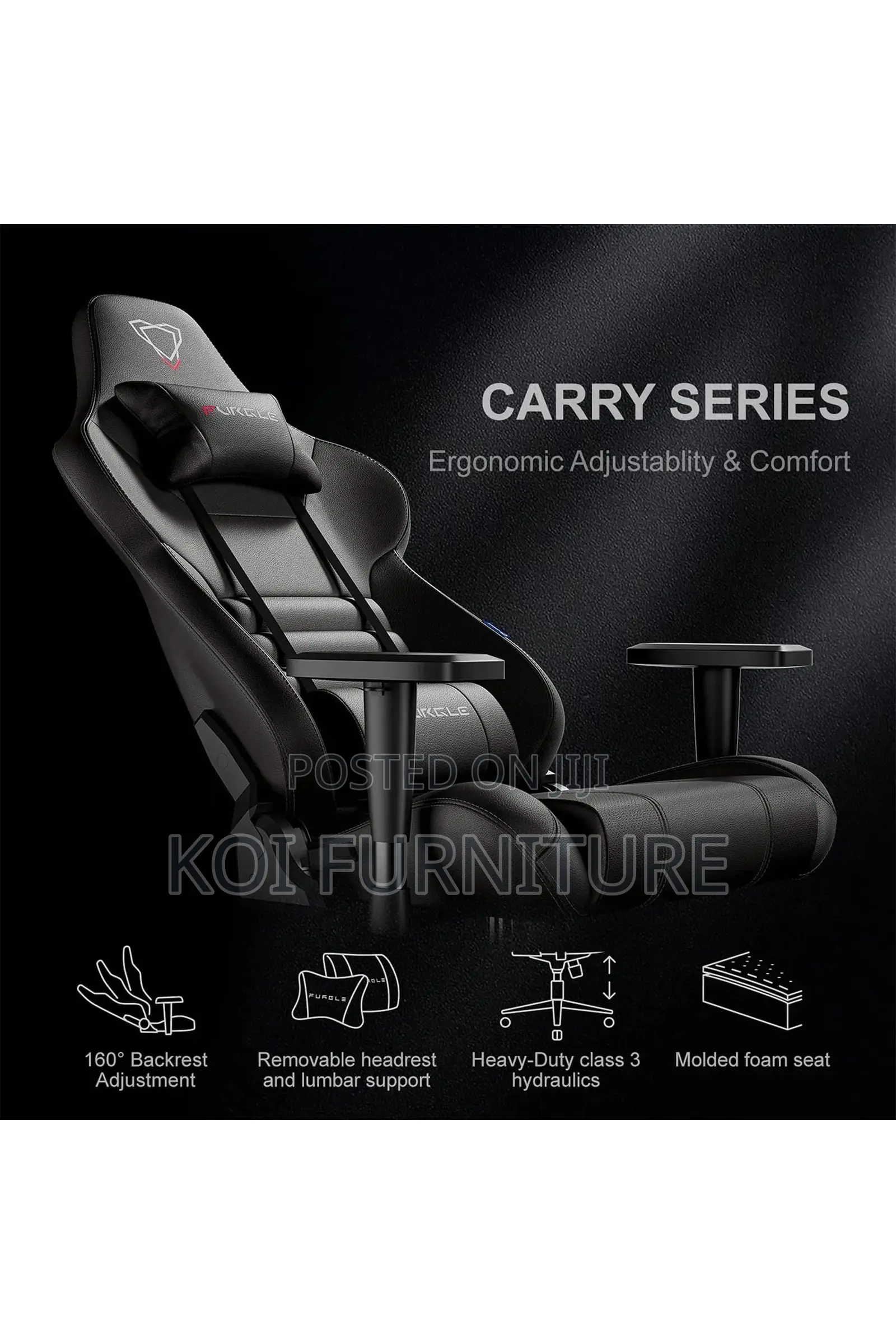 Office Chairs; High Back Office Gaming Chair Pu Leather