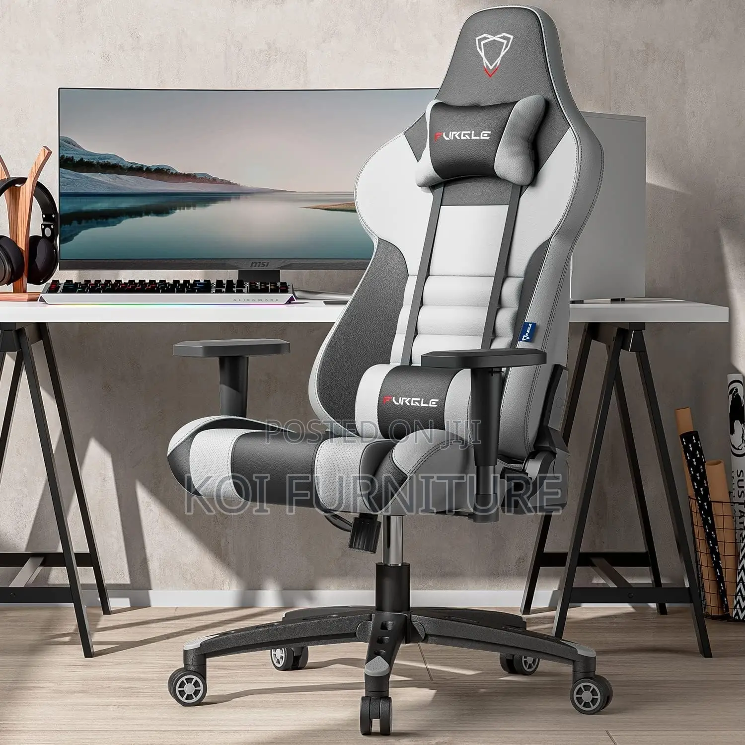 Office Chairs; High Back Office Gaming Chair Pu Leather