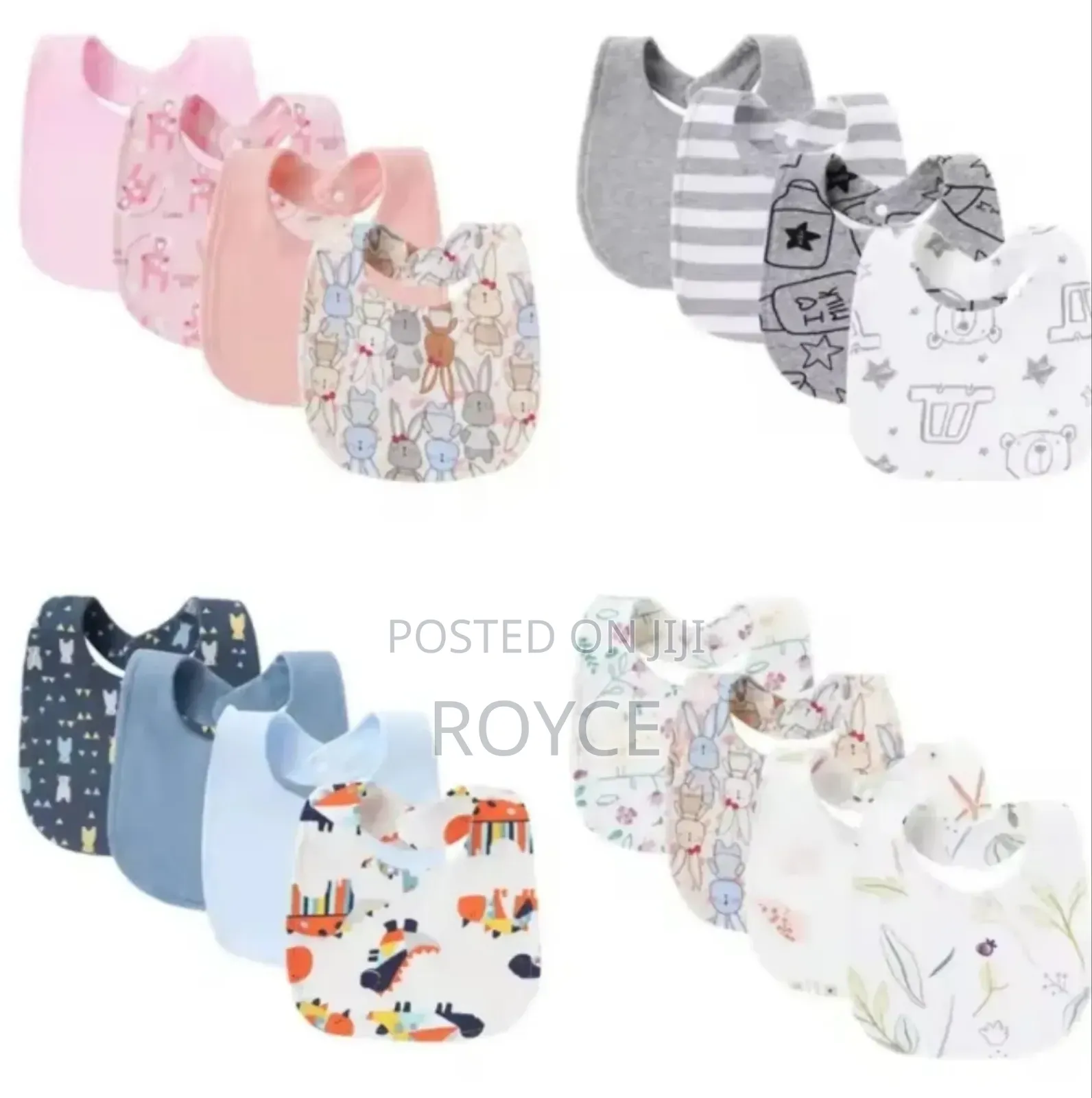 4pcs Cotton Bib Set