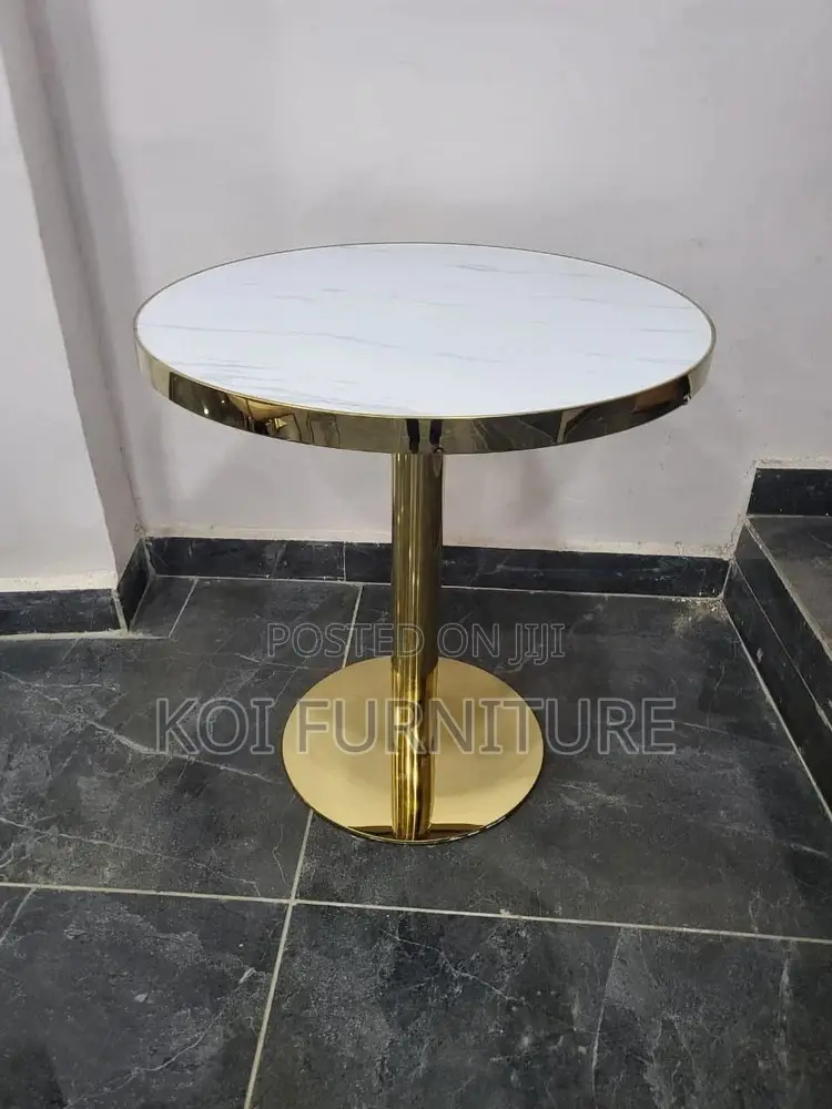 Dining Table; Round Elegant High Restaurants Dining Table