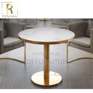 Dining Table; Round Elegant High Restaurants Dining Table