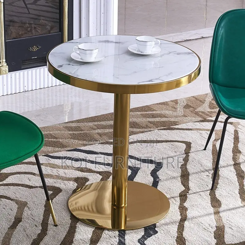 Dining Table; Round Elegant High Restaurants Dining Table