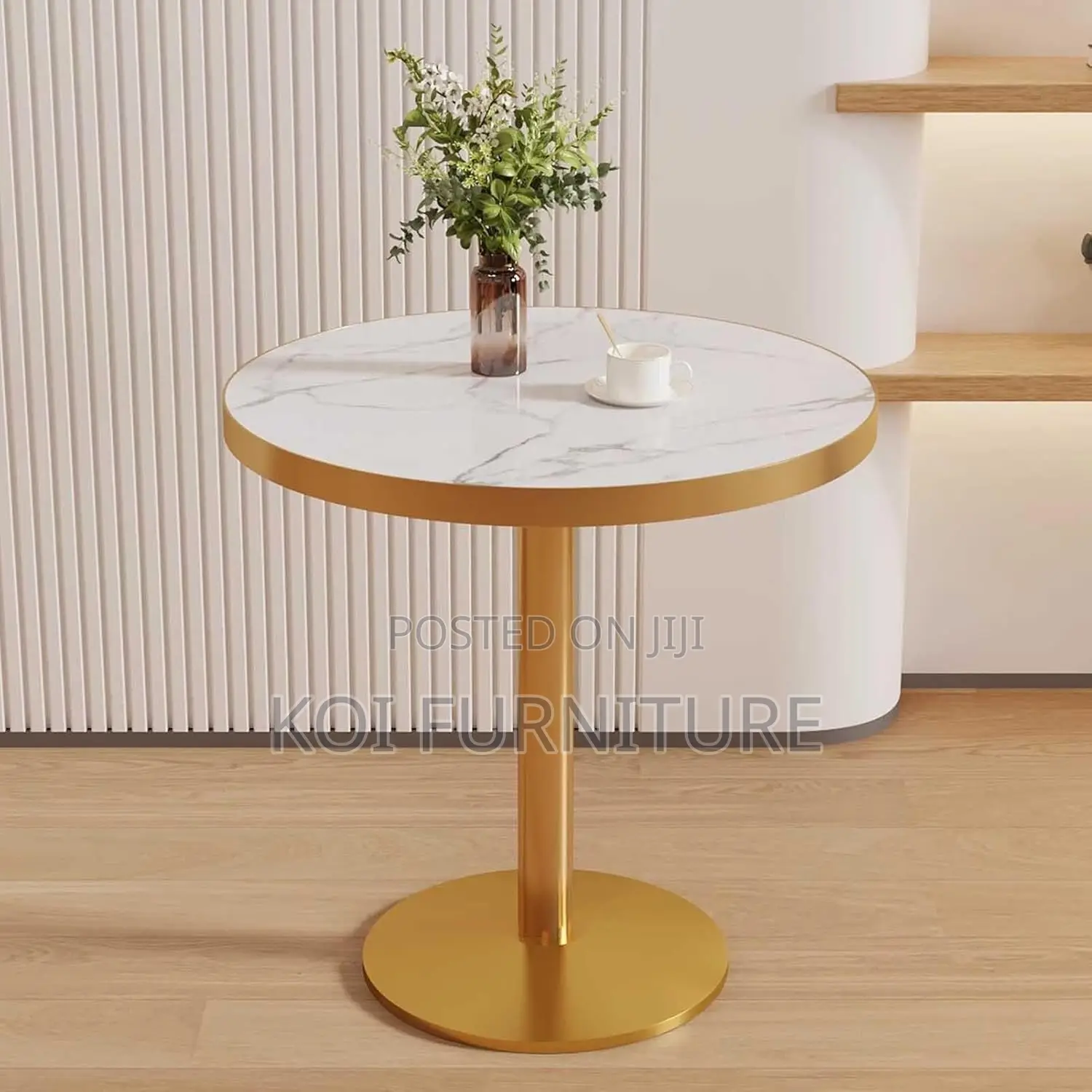 Dining Table; Round Elegant High Restaurants Dining Table