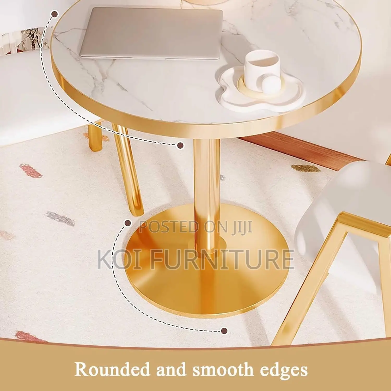 Dining Table; Round Elegant High Restaurants Dining Table