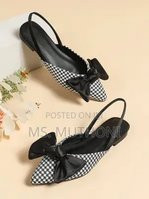 Slingback Pointie Flat Shoes Size 37-41