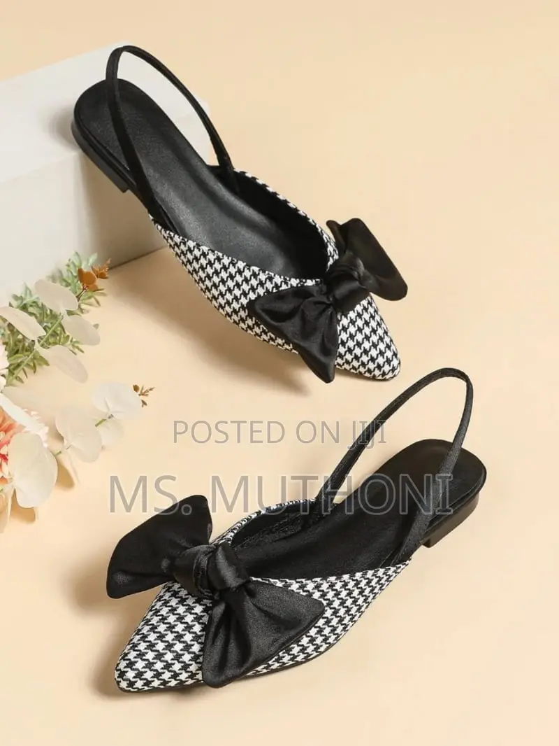 Slingback Pointie Flat Shoes Size 37-41