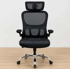Ergonomic Office Chair With Flip-Up Arms – Comfortable Space Saving