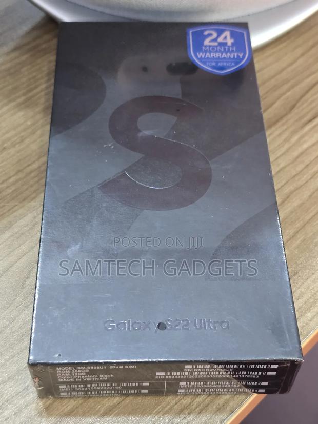 New Samsung Galaxy S22 Ultra 256 GB Black