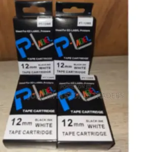 Casio 12mm Black on White Tape Pt-12we