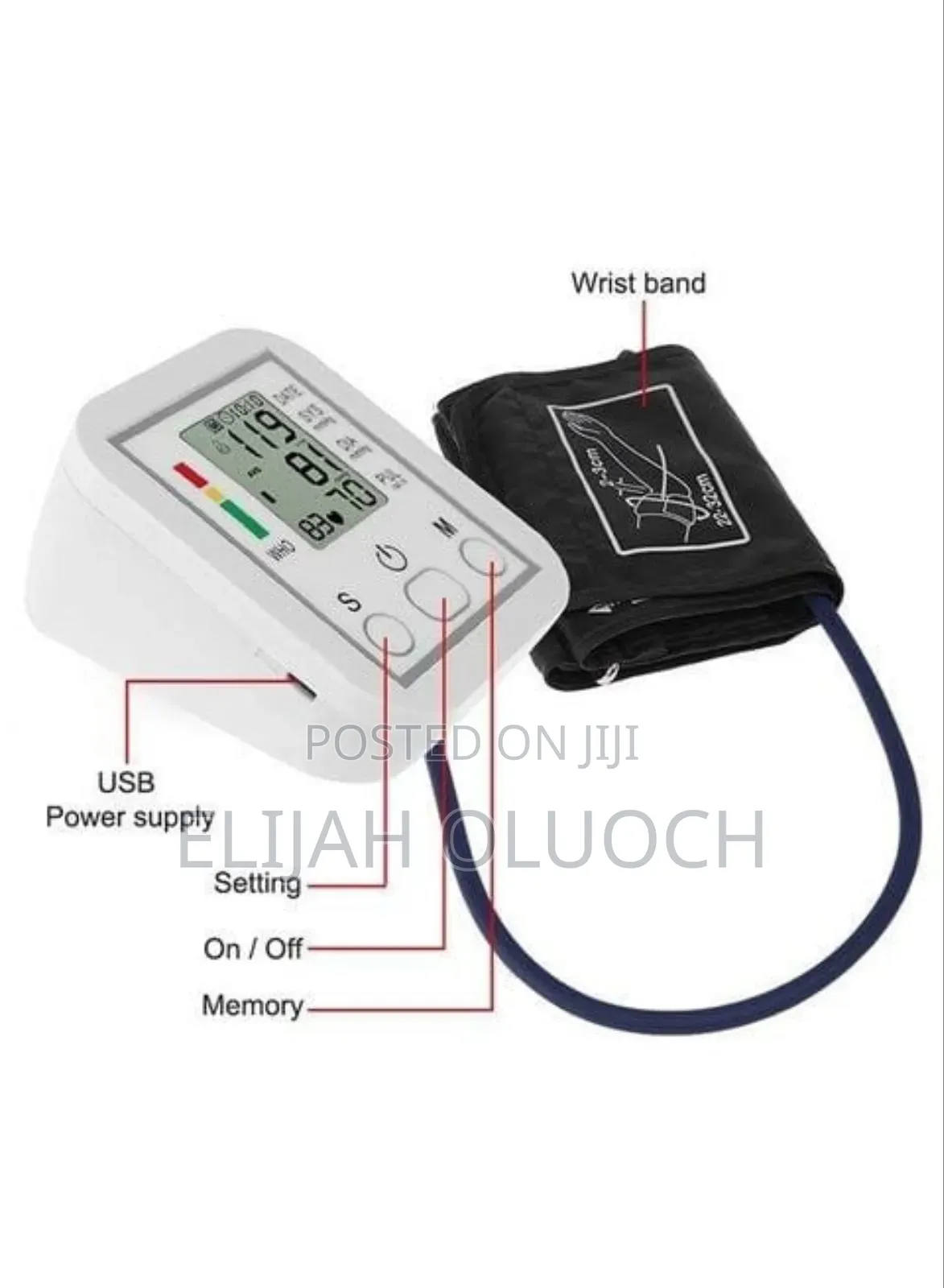 Digital Arm Wrap Type Pulse N Blood Pressure Monitor