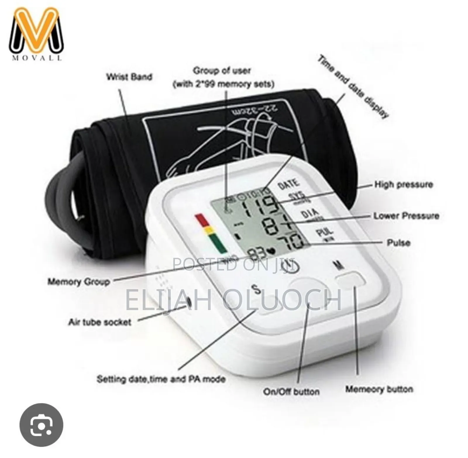 Digital Arm Wrap Type Pulse N Blood Pressure Monitor
