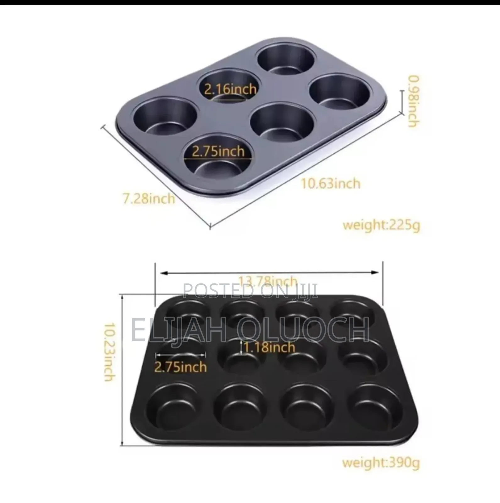 Non Stick Cupcake Tray Available