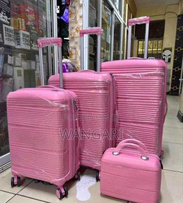 Size 1 Pink Unbreakable 4 in 1 Suitcase - thumbnail 3