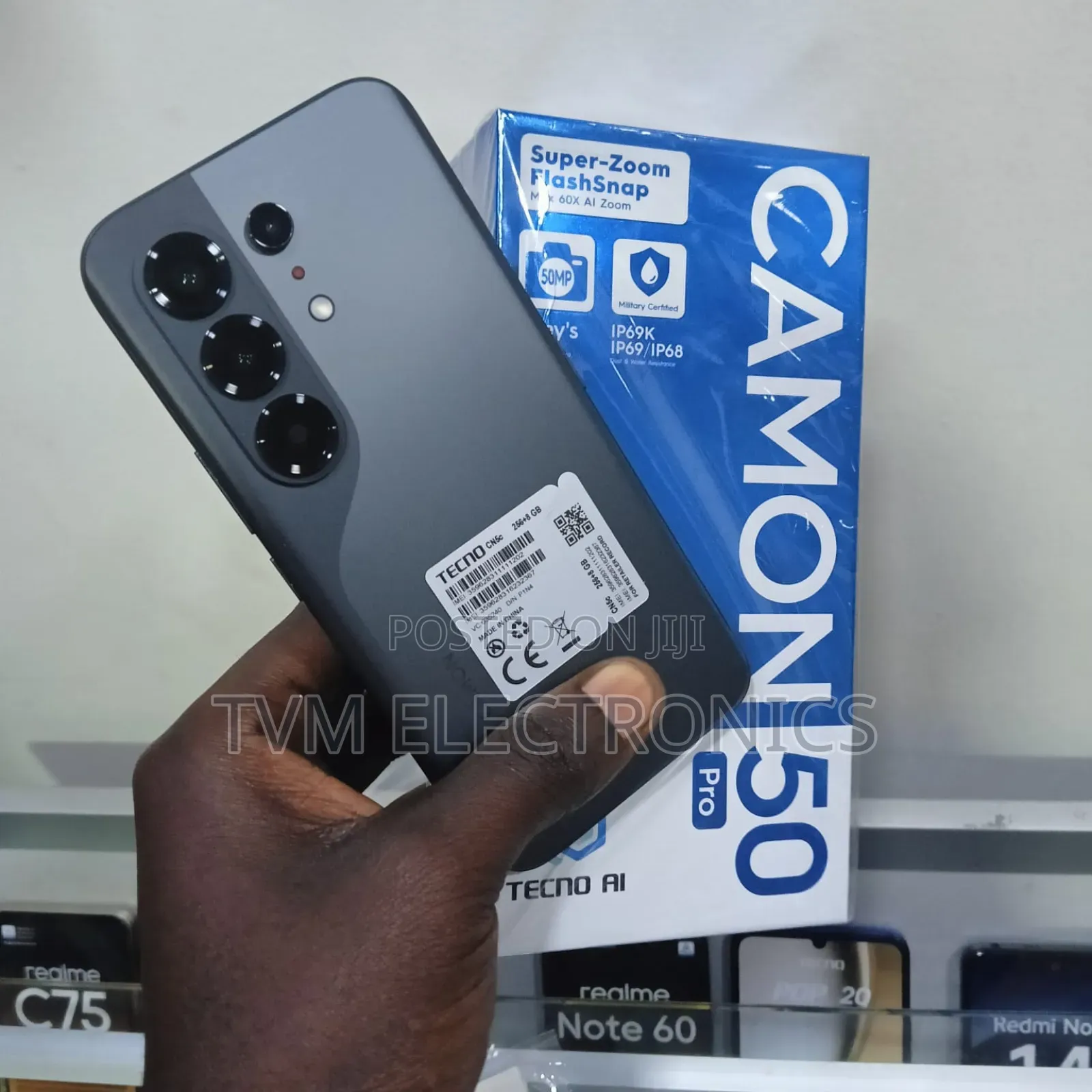 New Tecno Camon 50 Pro 256 GB Black