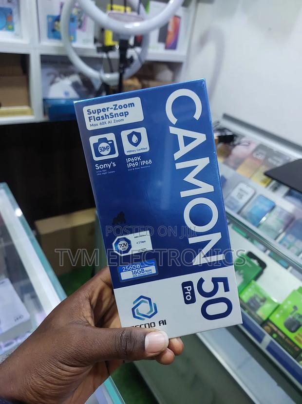 New Tecno Camon 50 Pro 256 GB Black - thumbnail 2