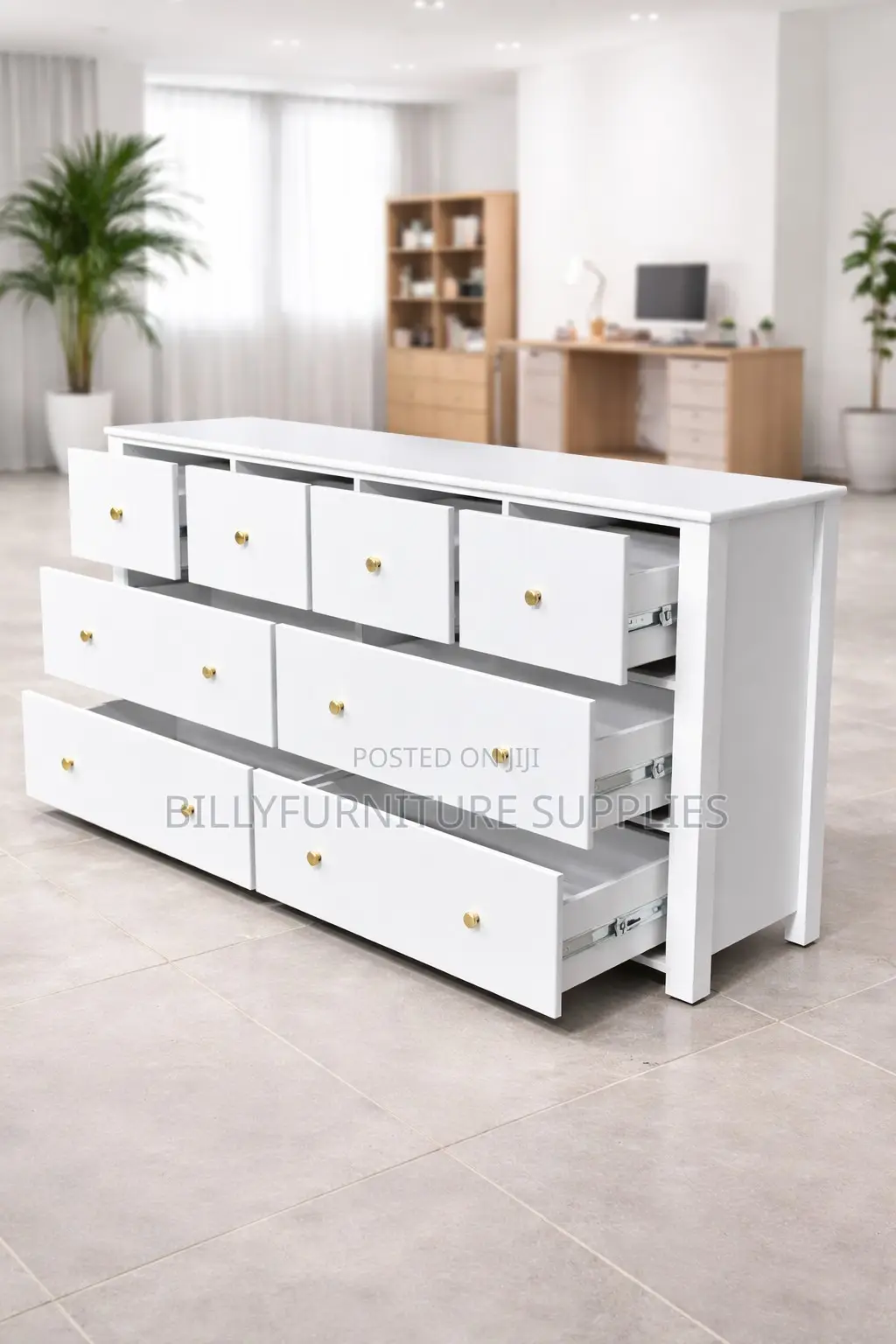 Large Office Filing and Storage Cabinet With Lockable Drawers