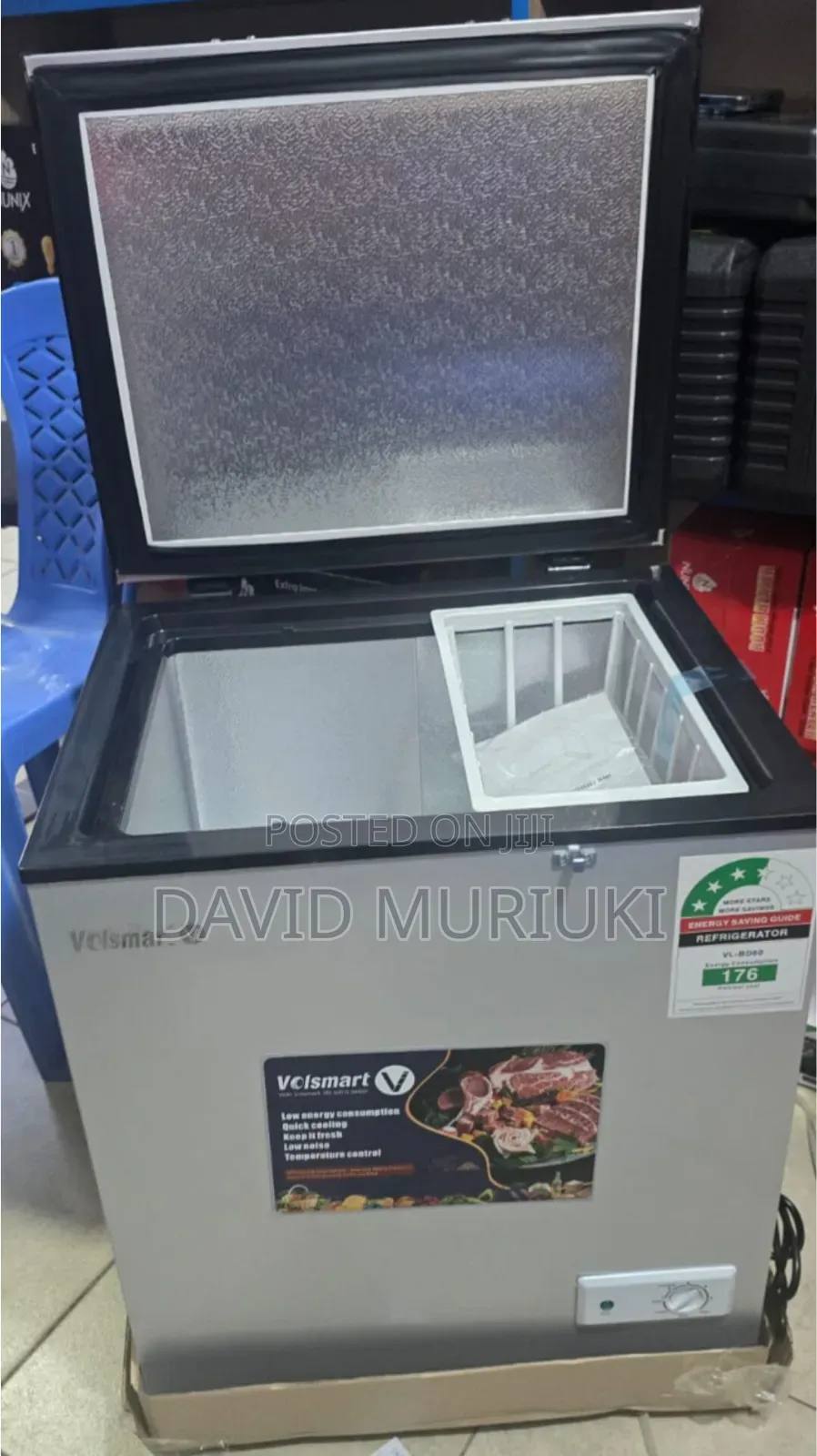 Volsmart 60l Portable Home Shop Deep Freezer