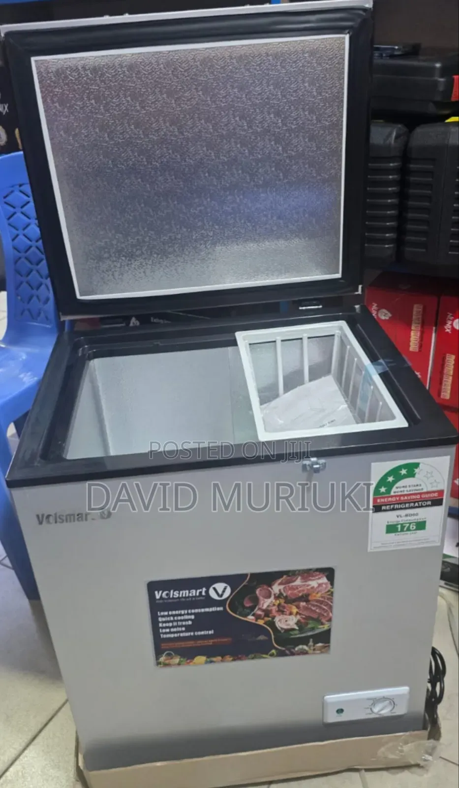 Volsmart 60l Portable Home Shop Deep Freezer.