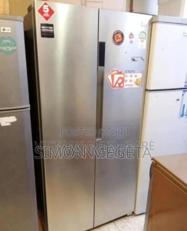 Colour Silver New Ramtons 454l Side by Side Refridgerator