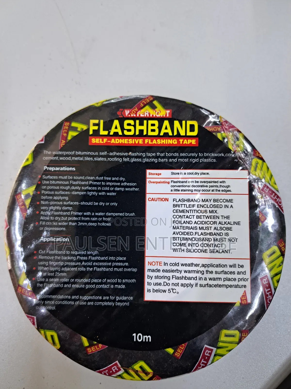 Waterproof Tape/Flash Band (2"X10m)