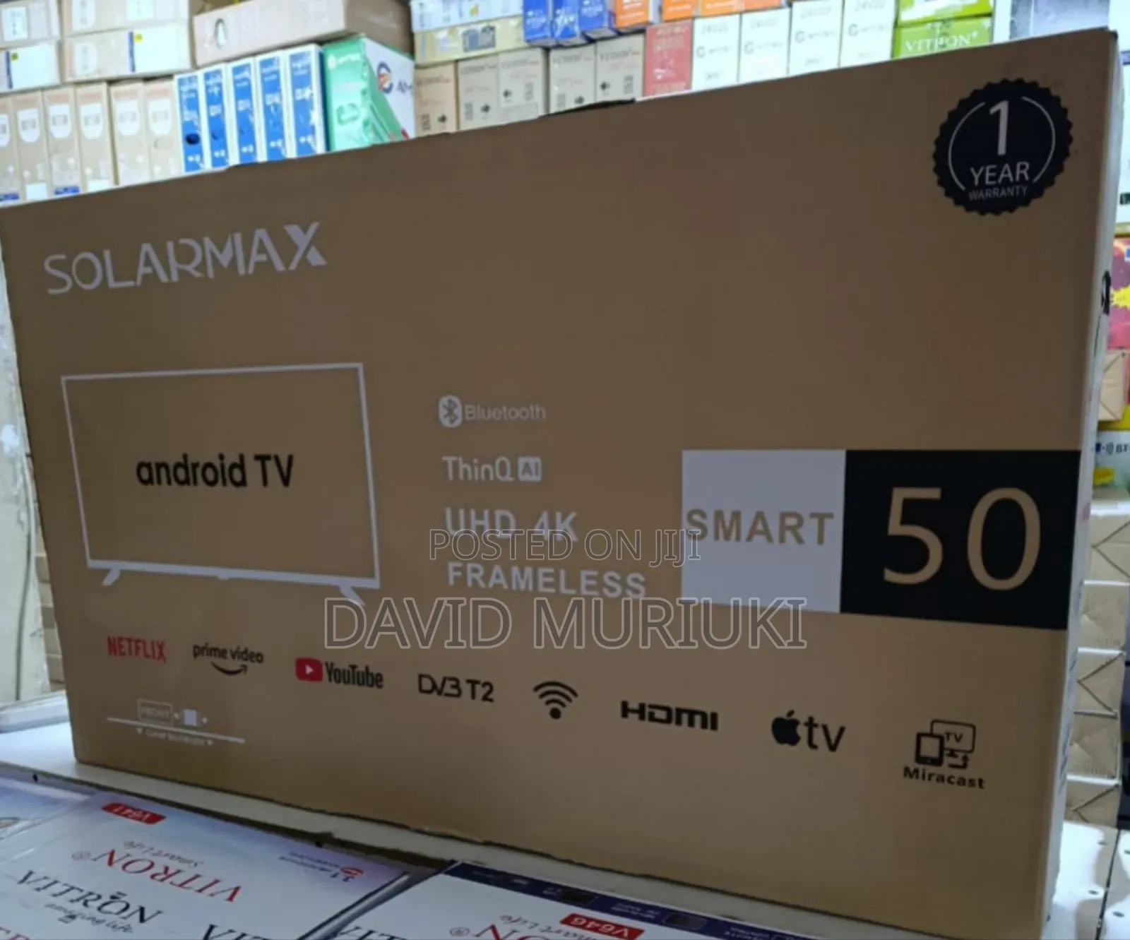 Solarmax 50inch Smart Android Tv Uhd